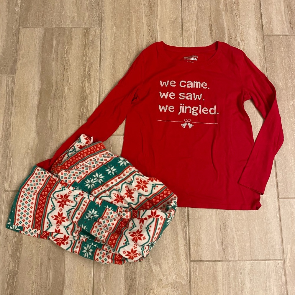 Jammies for your families. We came we saw we jingled